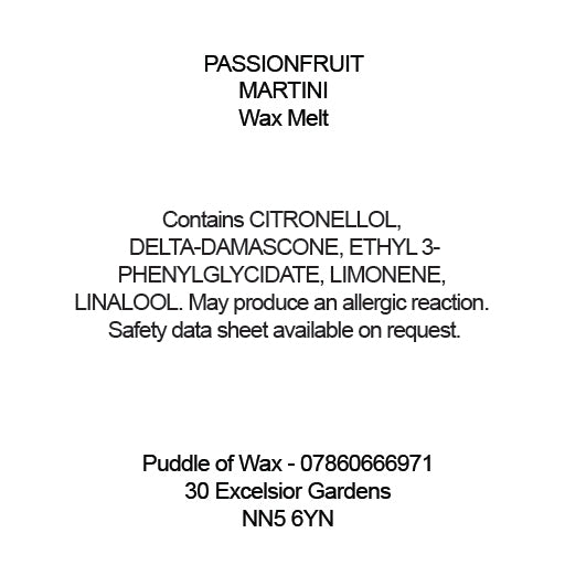 Passionfruit Martini Wax Melts