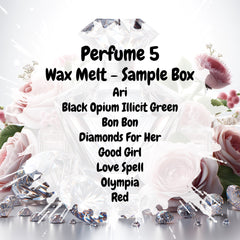 Perfume 5 Wax Melt Sample Box