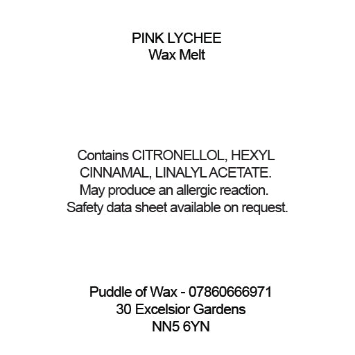 Pink Lychee Wax Melts