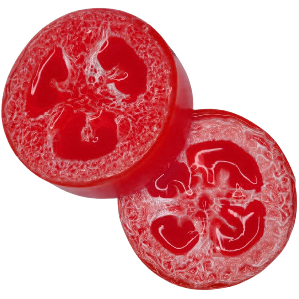Black Cherry Loofah Soap Bar