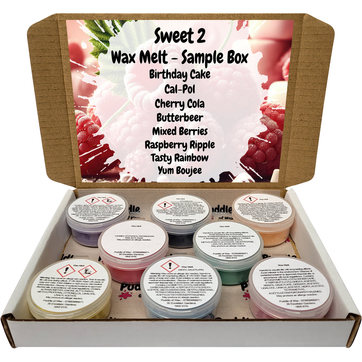 Sweet 2 Wax Melt Sample Box