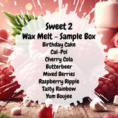 Sweet 2 Wax Melt Sample Box