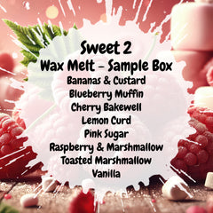 Sweet 2 Wax Melt Sample Box