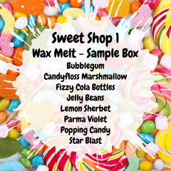 Sweet Shop 1 Wax Melt Sample Box