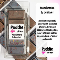 Woodsmoke & Leather Wax Melts