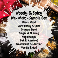 Woody & Spicy Wax Melt Sample Box