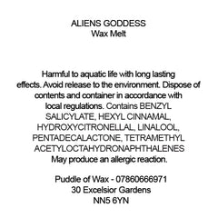 Aliens Goddess Wax Melts