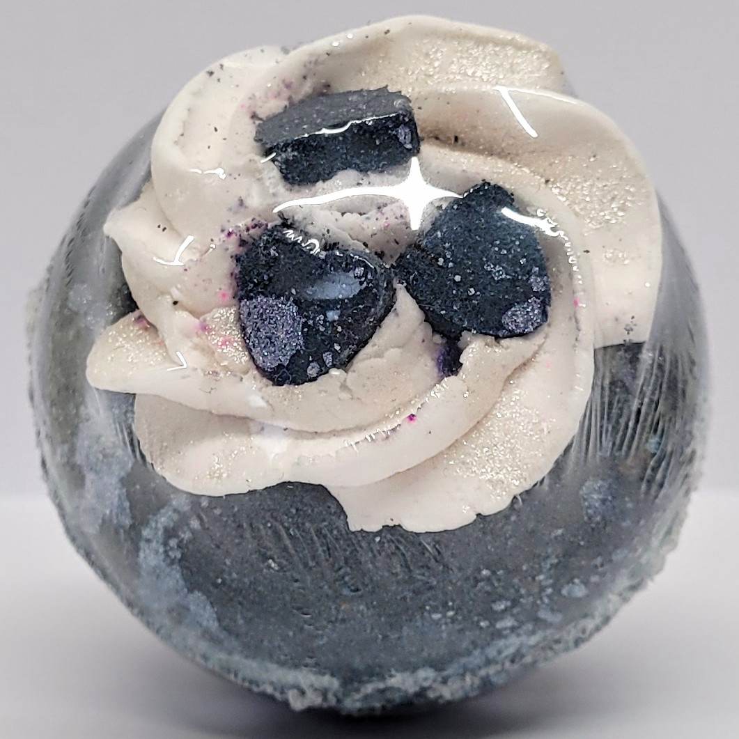 Black Coconut Frosted Bath Bomb
