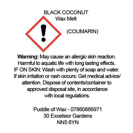 Black Coconut Wax Melts