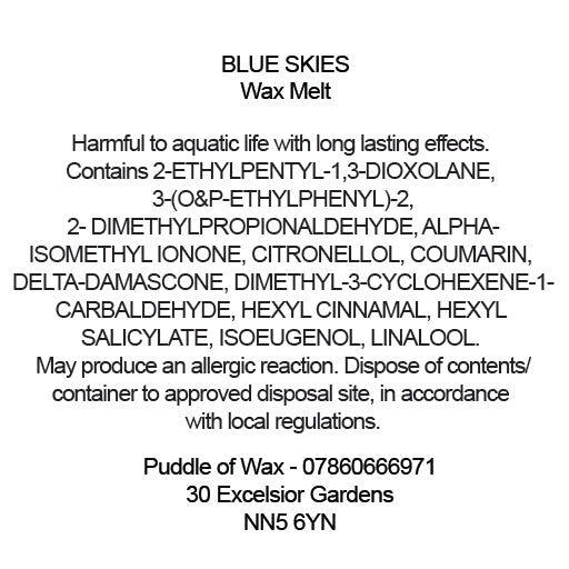 Blue Skies Wax Melts