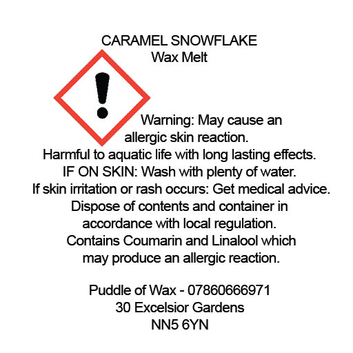 Caramel Snowflake Wax Melts