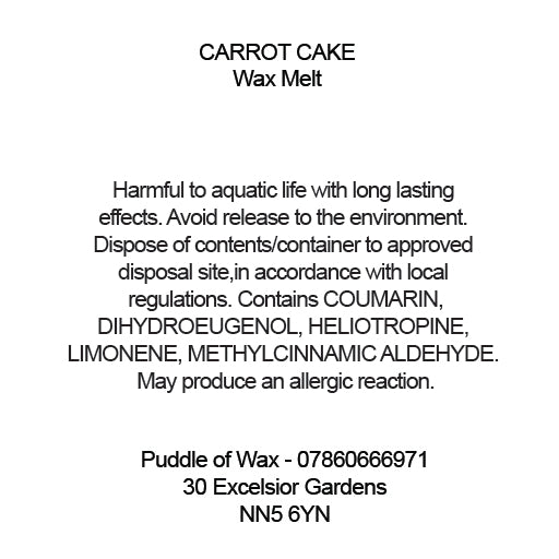 Carrot Cake Wax Melts