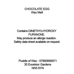 Chocolate Egg Wax Melts