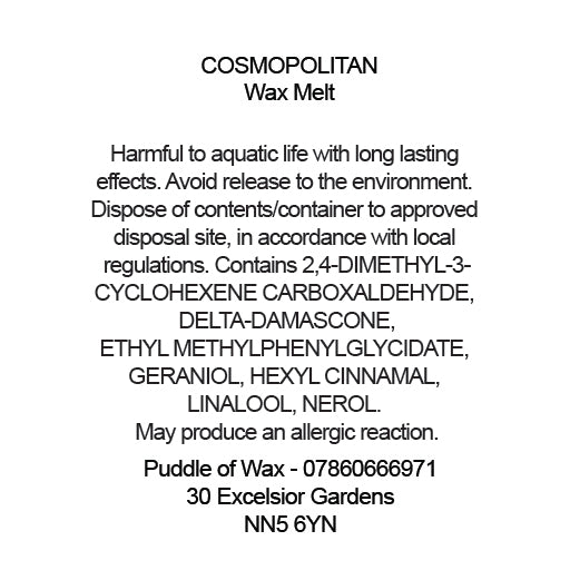 Cosmopolitan Wax Melts