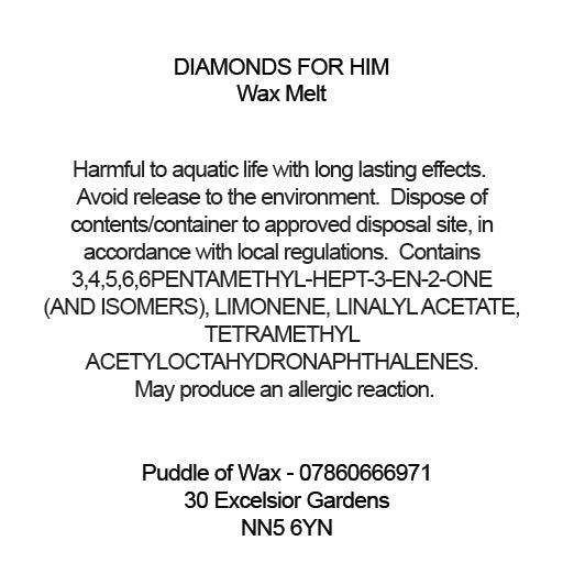 Diamonds for Him Wax Melts