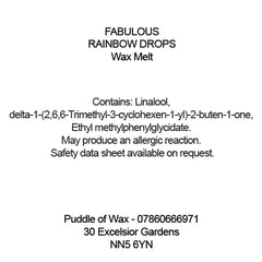 Fabulous Rainbow Drops Wax Melts