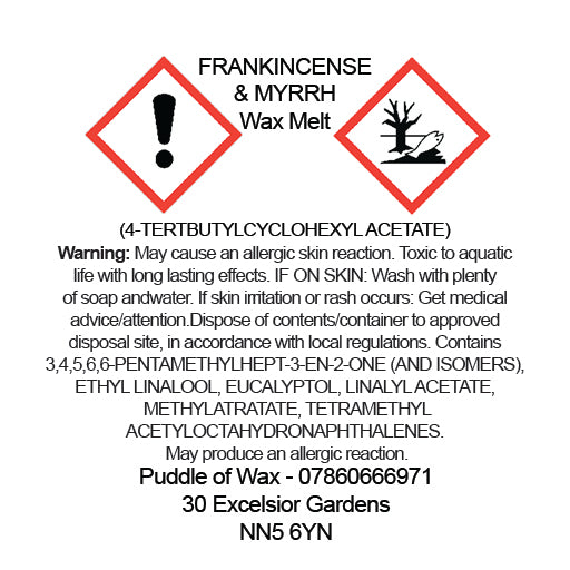 Frankincense & Myrrh Wax Melts