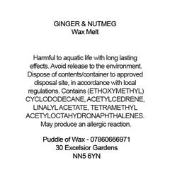 Ginger & Nutmeg Wax Melts