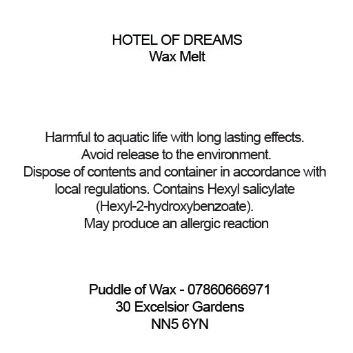 Hotel of Dreams Wax Melts