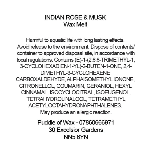 Indian Rose & Musk Wax Melts