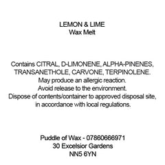 Lemon & Lime Wax Melts