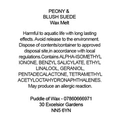 Peony & Blush Suede Wax Melts