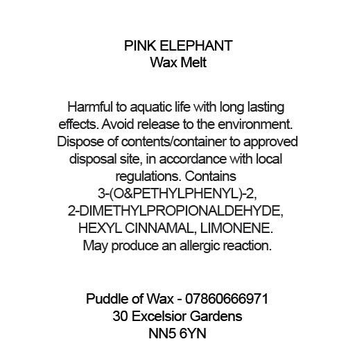 Pink Elephant Wax Melts