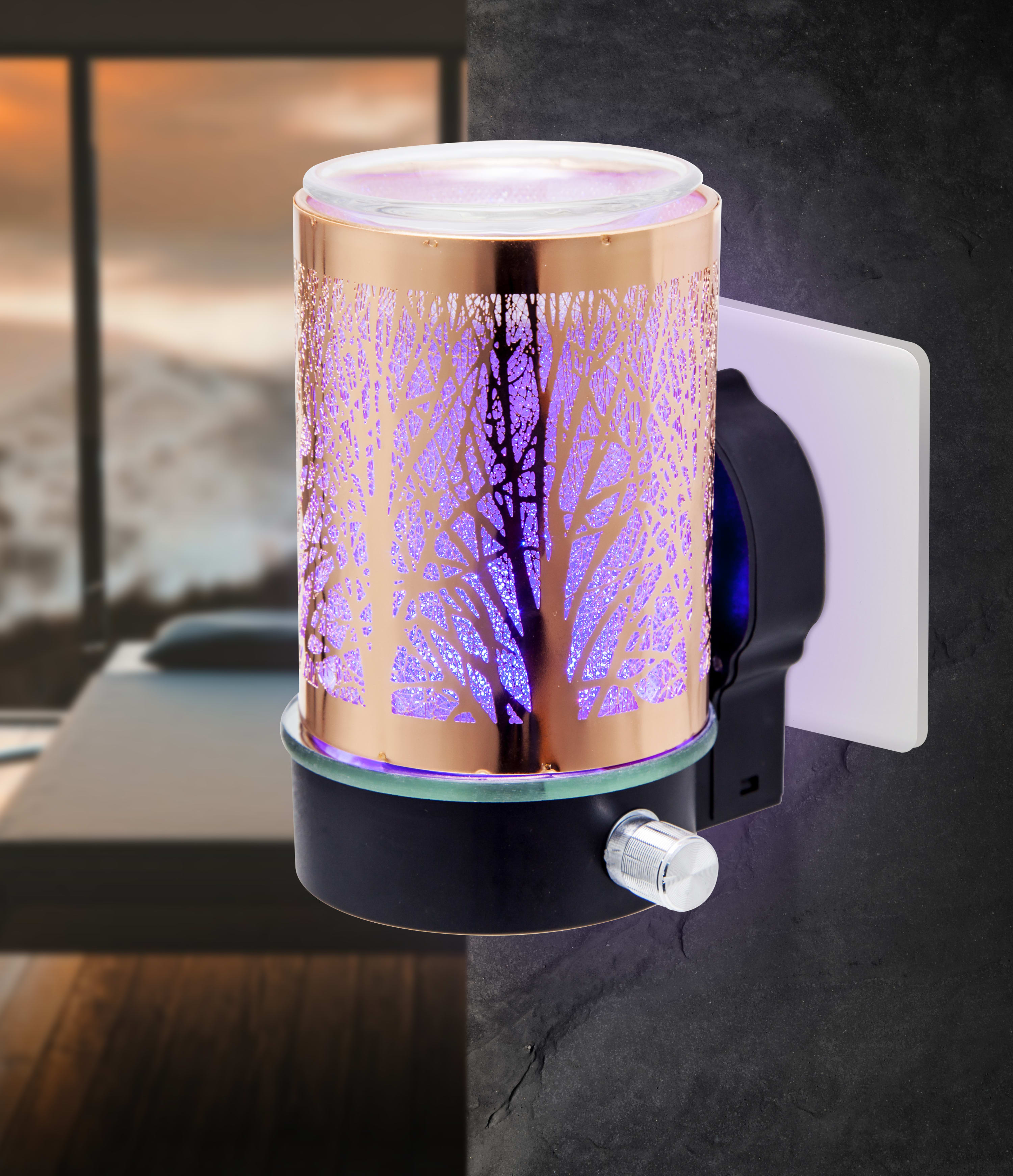 Rose Gold Tree Colour Changing Plug In Warmer
