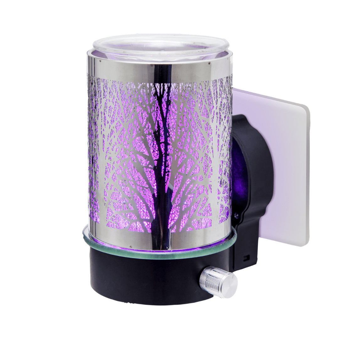 Silver Tree Colour Changing Plug In Warmer