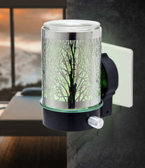 Silver Tree Colour Changing Plug In Warmer