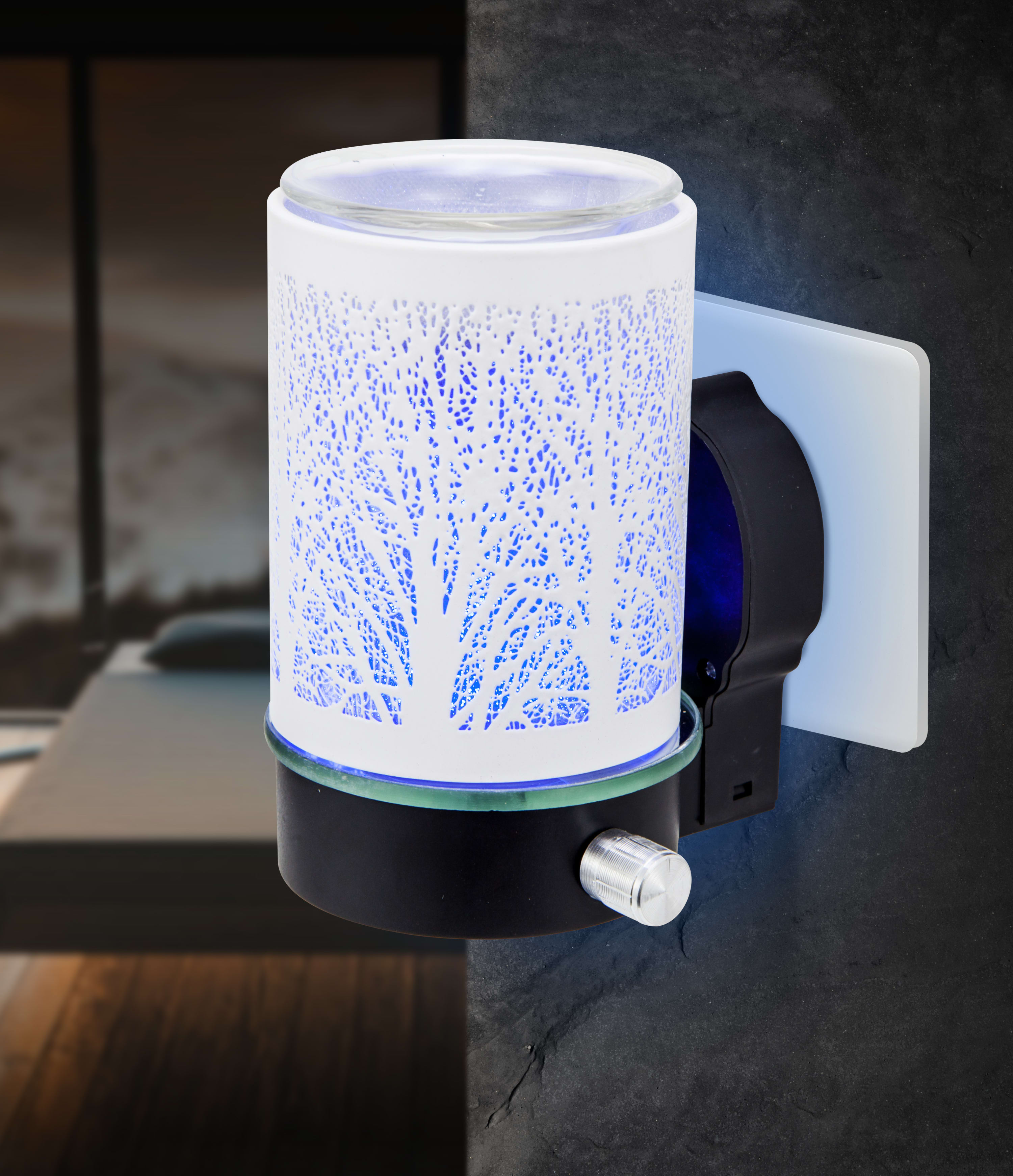 White Tree Colour Changing Plug In Warmer