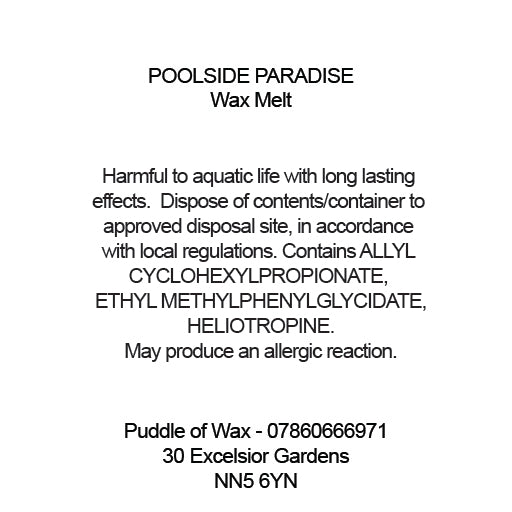 Poolside Paradise Wax Melts