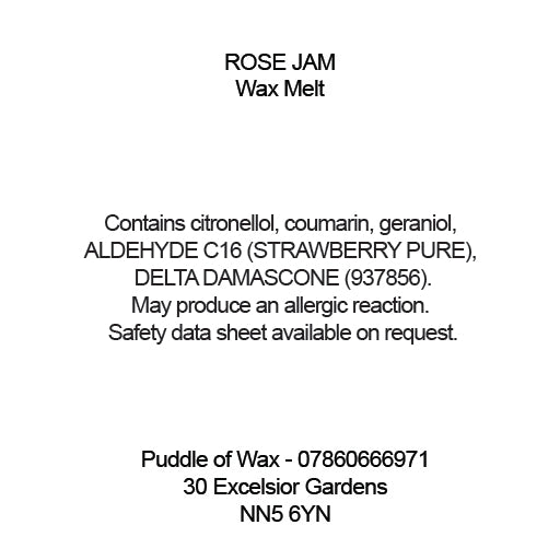 Rose Jam Wax Melts
