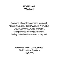 Rose Jam Wax Melts