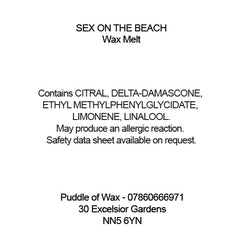 Sex on the Beach Wax Melts