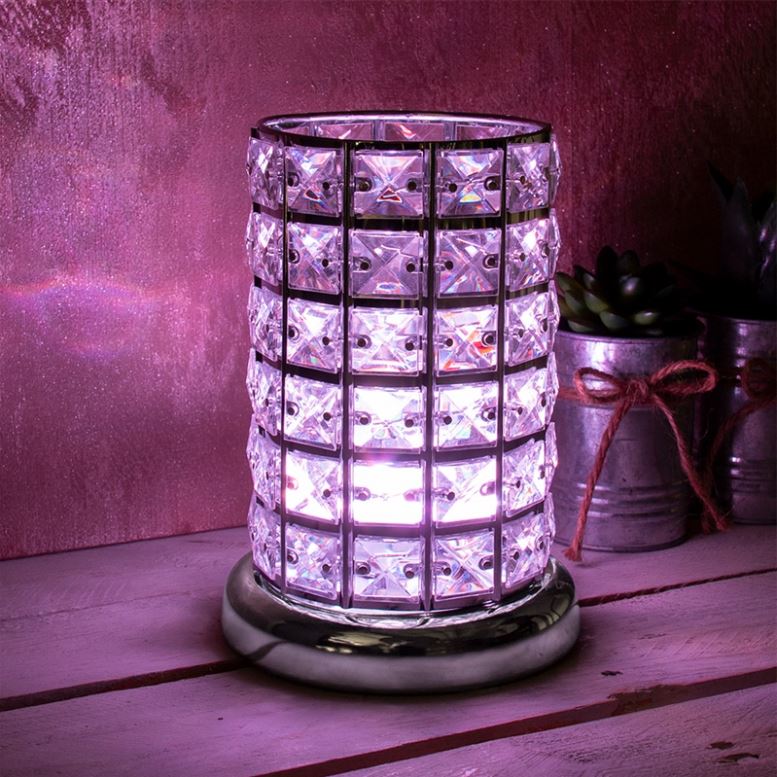 Silver Crystal Colour Changing Electric Burner