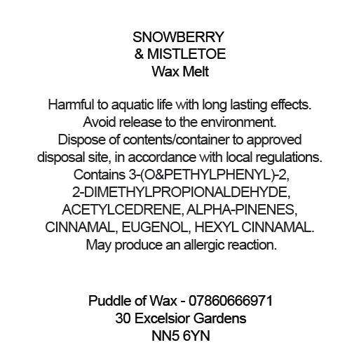 Snowberry & Mistletoe Wax Melts
