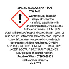 Spiced Blackberry Jam Wax Melts