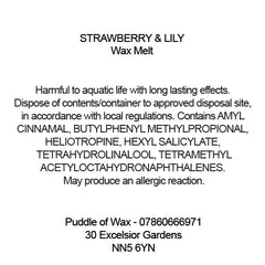 Strawberry & Lily Wax Melts