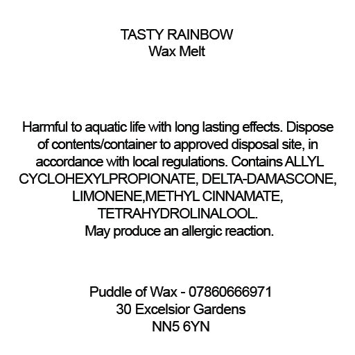Tasty Rainbow Wax Melts