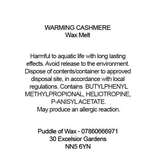 Warming Cashmere Wax Melts