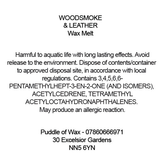 Woodsmoke & Leather Wax Melts